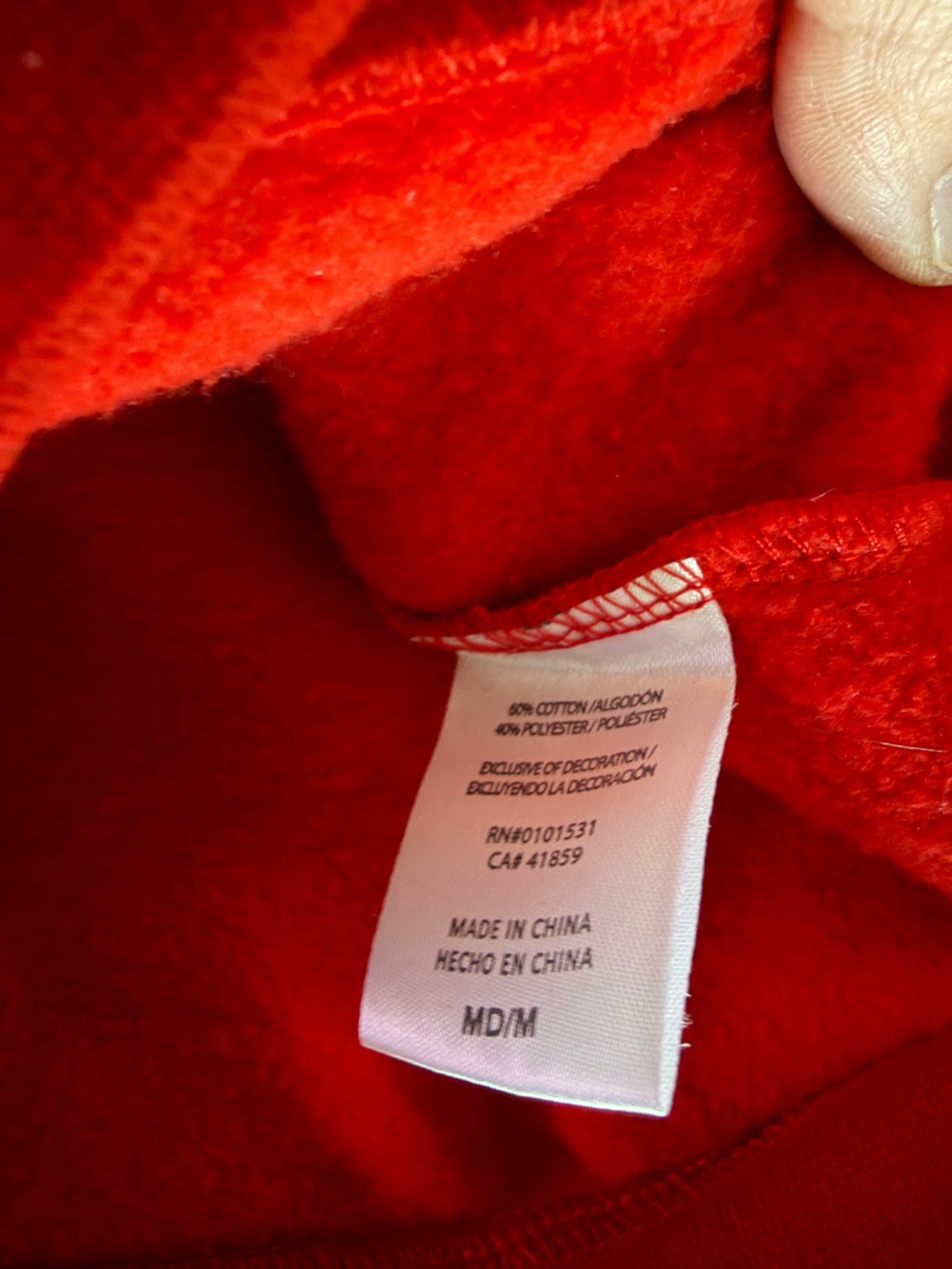Hello Kitty Red Hoodie with Bow - Picture 5 of 6
